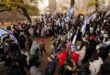 Las familias de los rehenes israelíes celebran un mitin en Central Park y piden a Biden y Trump que traigan a sus seres queridos a casa