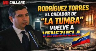 Rodríguez Torres, el creador de la tumba, vuelve a Venezuela