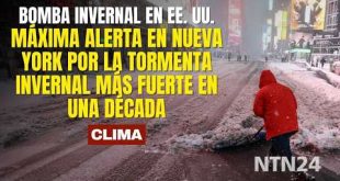 Así está Nueva York por histórica tormenta invernal que tiene bajo alerta a la costa este de EE. UU.