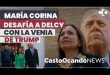 MARÍA CORINA desafía a DELCY con la venia de TRUMP
