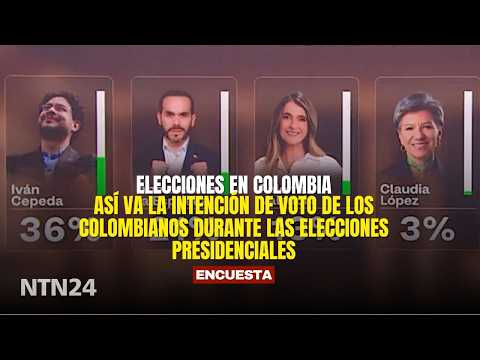 Así va la intención de voto de los colombianos durante las elecciones presidenciales