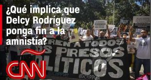 Derogación de la amnistía en Venezuela genera preocupación y alarma, dice experta