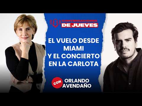 El vuelo desde Miami y el concierto en La Carlota
